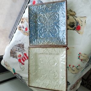 NWT Laredo Home Studio salad plates-bundle of 2